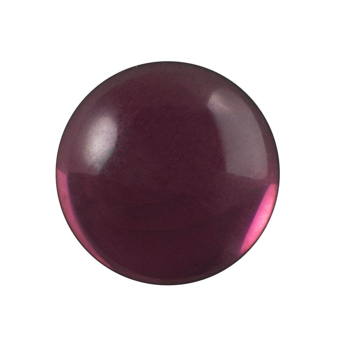 20mm Translucent Amethyst Foiled Glass Round Cabochons (1) cab2009D