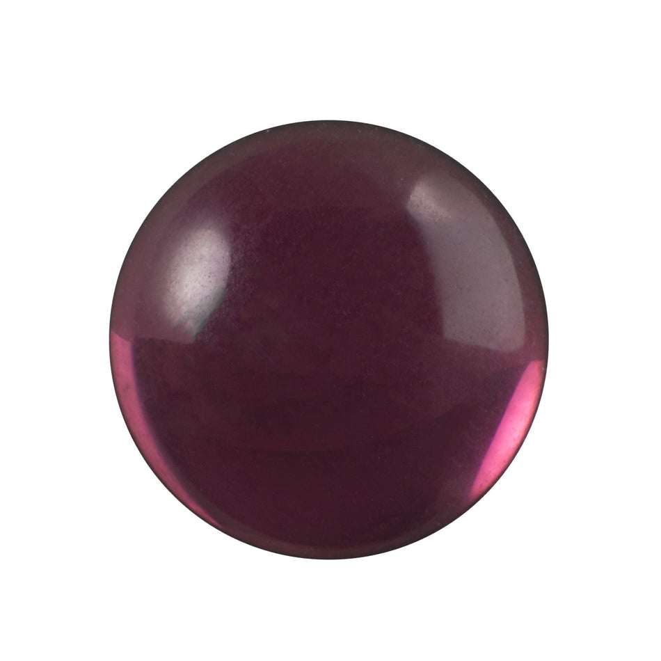 20mm Translucent Amethyst Foiled Glass Round Cabochons (1) cab2009D