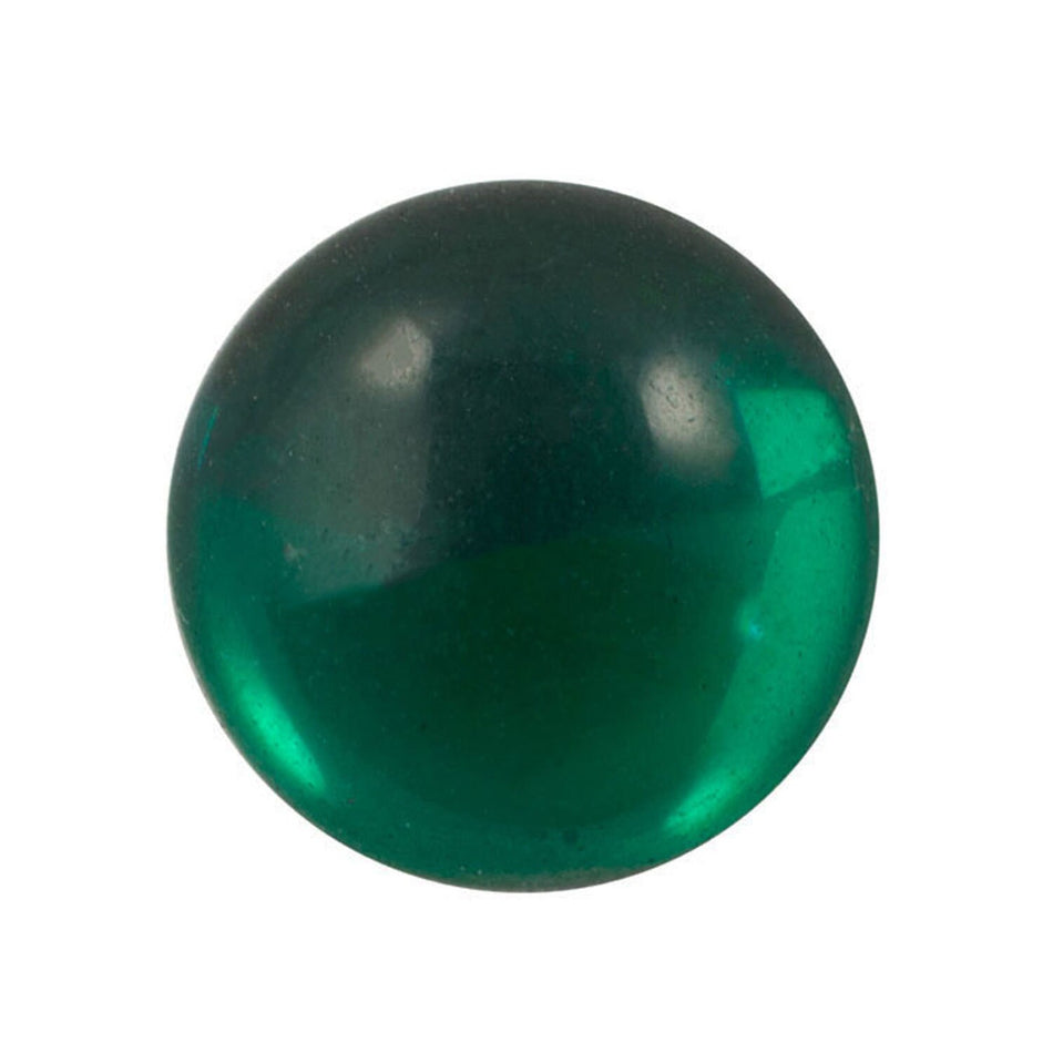 20mm Translucent Emerald Foiled Glass Round Cabochons (1) cab2009B