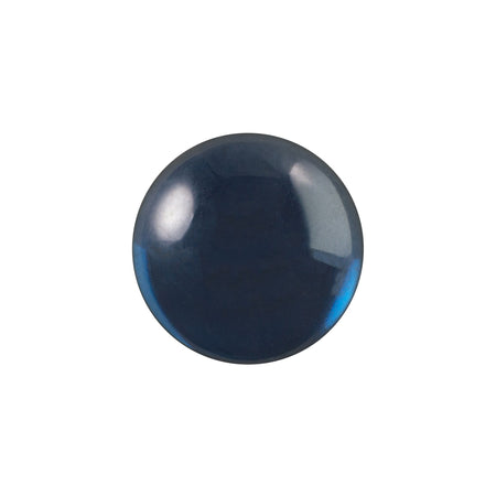 13mm Translucent Montana Blue Foiled Glass Round Cabochons (4) cab2006U