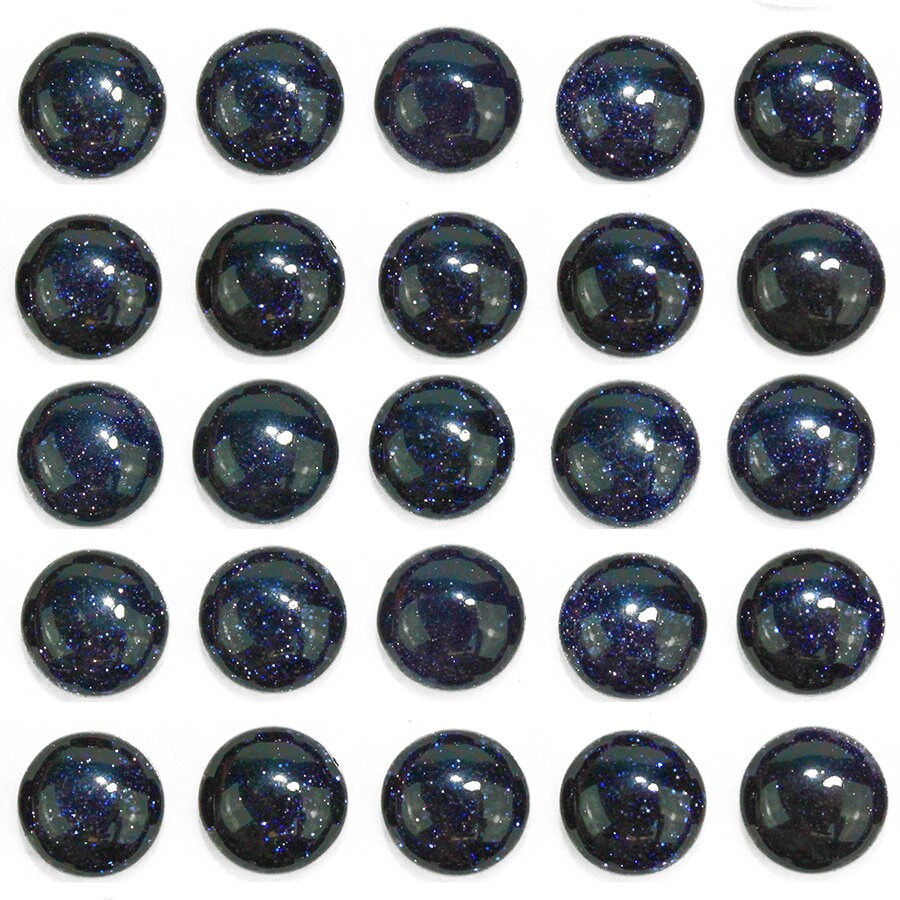 Dakota Stones Blue Goldstone 6mm Round Cabochon Gemstones. CAB-BGS6DC