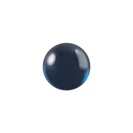 9mm Translucent Montana Blue Foiled Round Glass Cabochons (10) cab2004U