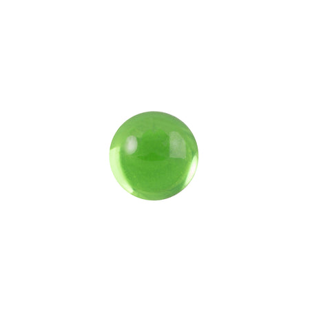 7mm Translucent Peridot Foiled Glass Round Cabochons (16) cab2003C