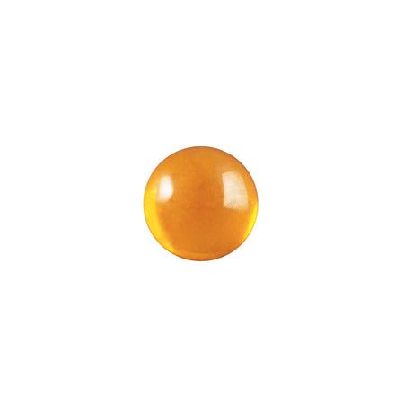 7mm Translucent Topaz Foiled Glass Round Cabochons (16) cab2003E