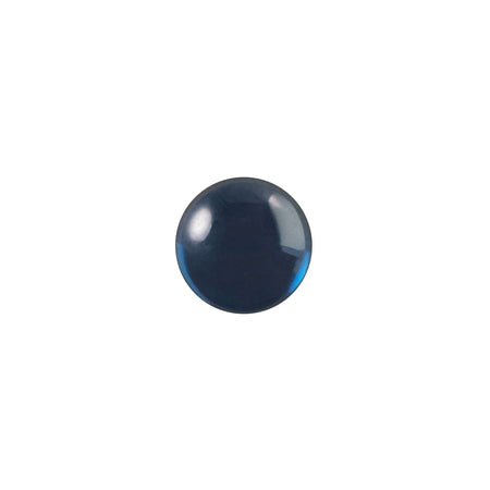 7mm Translucent Montana Blue Foiled Glass Round Cabochons (16) cab2003U