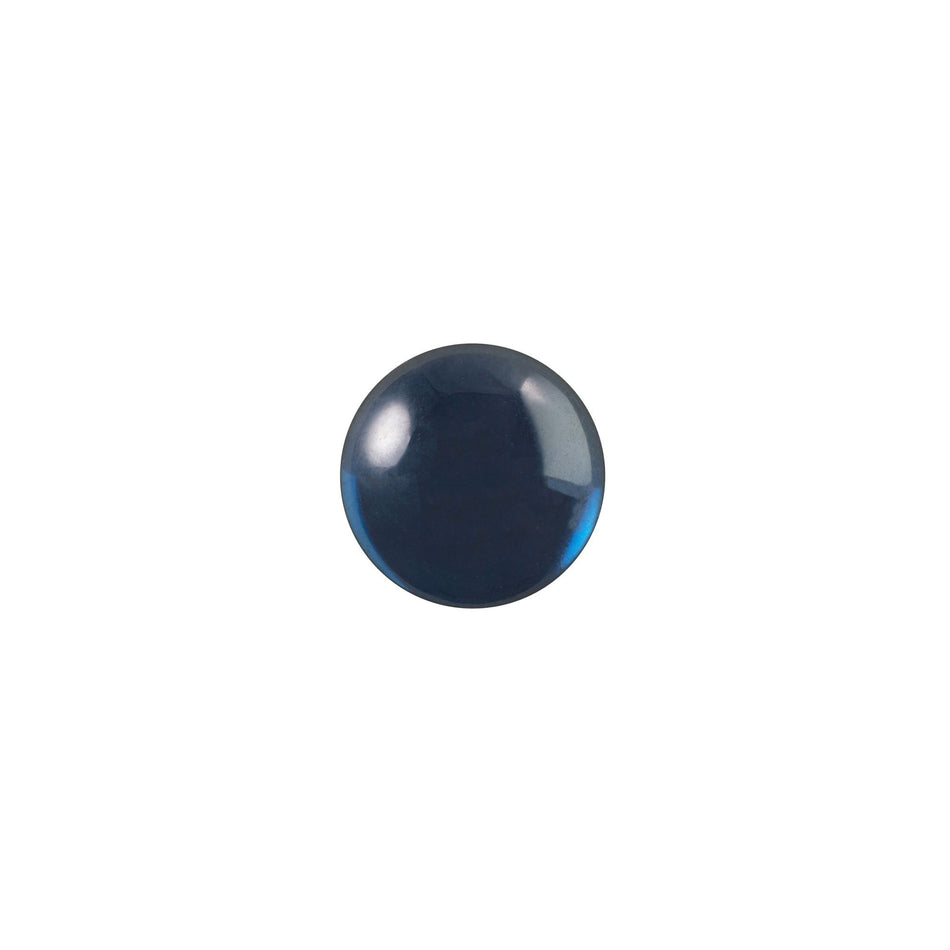 7mm Translucent Montana Blue Foiled Glass Round Cabochons (16) cab2003U