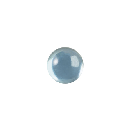 7mm Translucent Light Gray Sapphire Foiled Glass Round Cabochons (16) cab2003Hv2