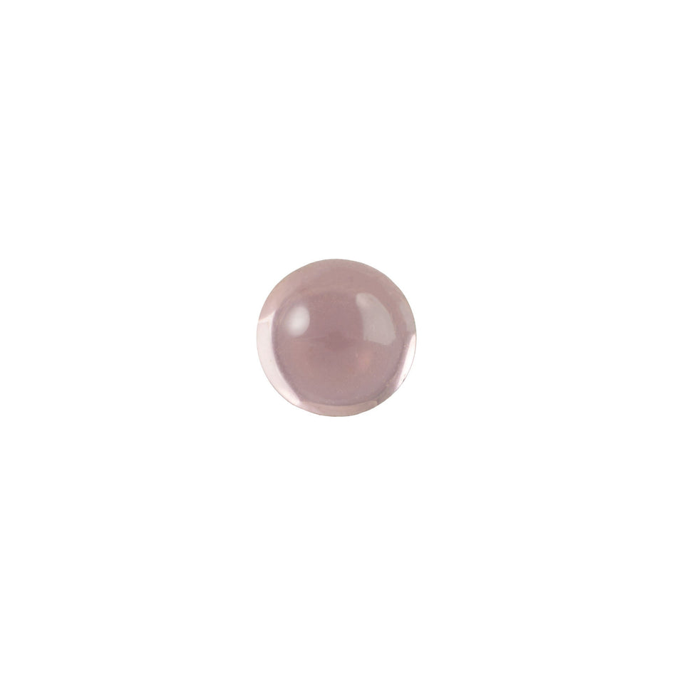 5mm Translucent Light Amethyst Foiled Glass Round Cabochons (24) cab2002N
