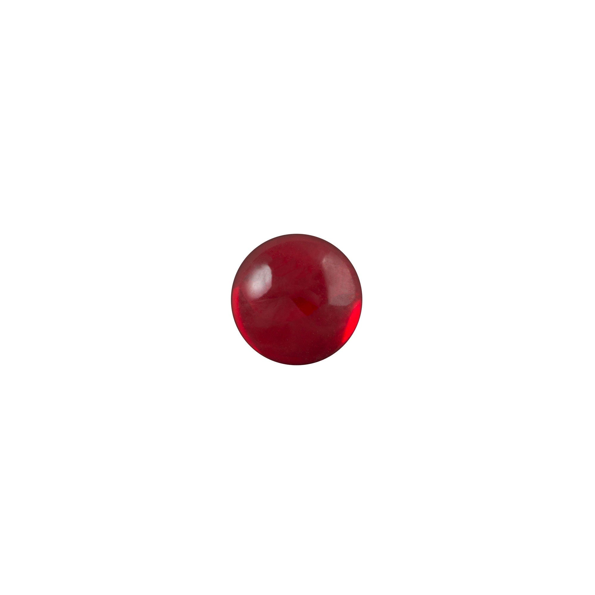 6mm Translucent Ruby Foiled Glass Round Cabochons (24) cab700CC
