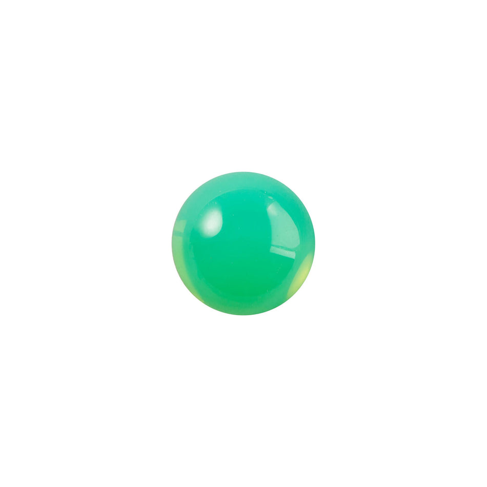 Green Opal Foiled Glass Round Cabochons 7mm (12) cab3003AA