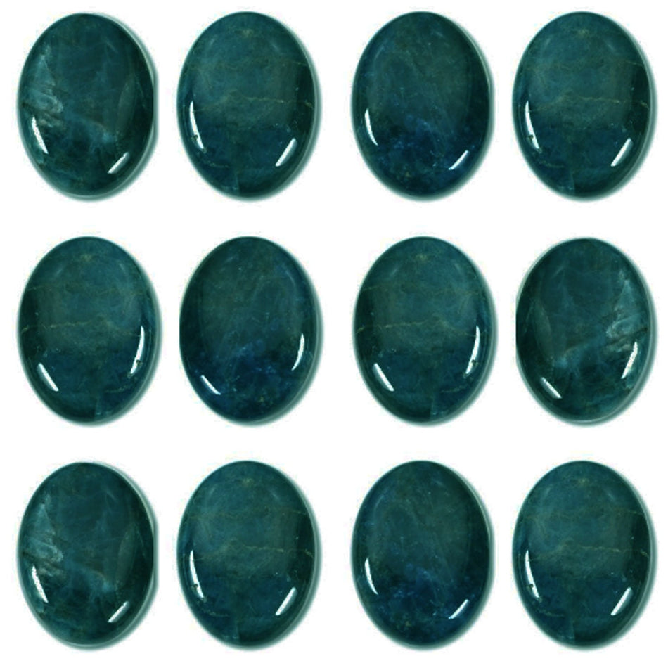 Dakota Stones Blue Apatite 18X13mm Oval Cabochon Gemstones. CAB-BAP18X13OV