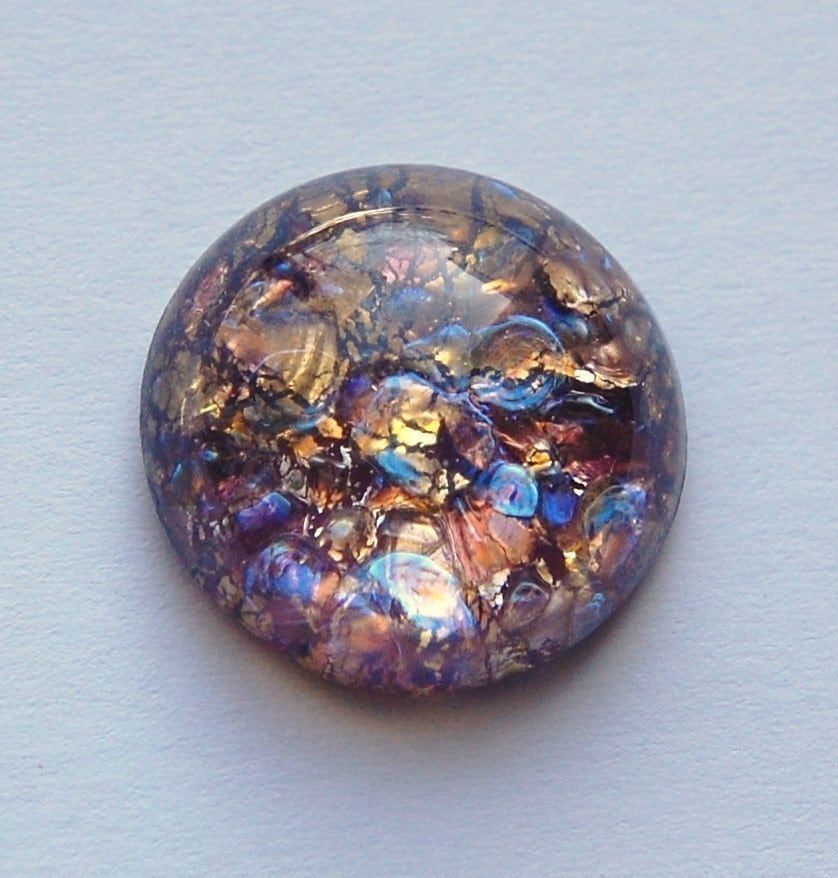 Amethyst Foil Opal Round Cabochon 18mm (1) cab3008E