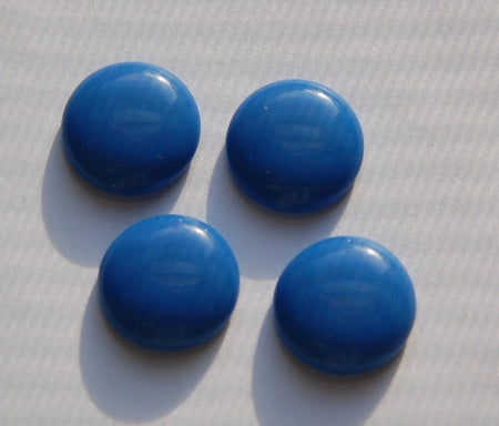 Vintage Blue Glass Cabochons Germany 18mm cab717C
