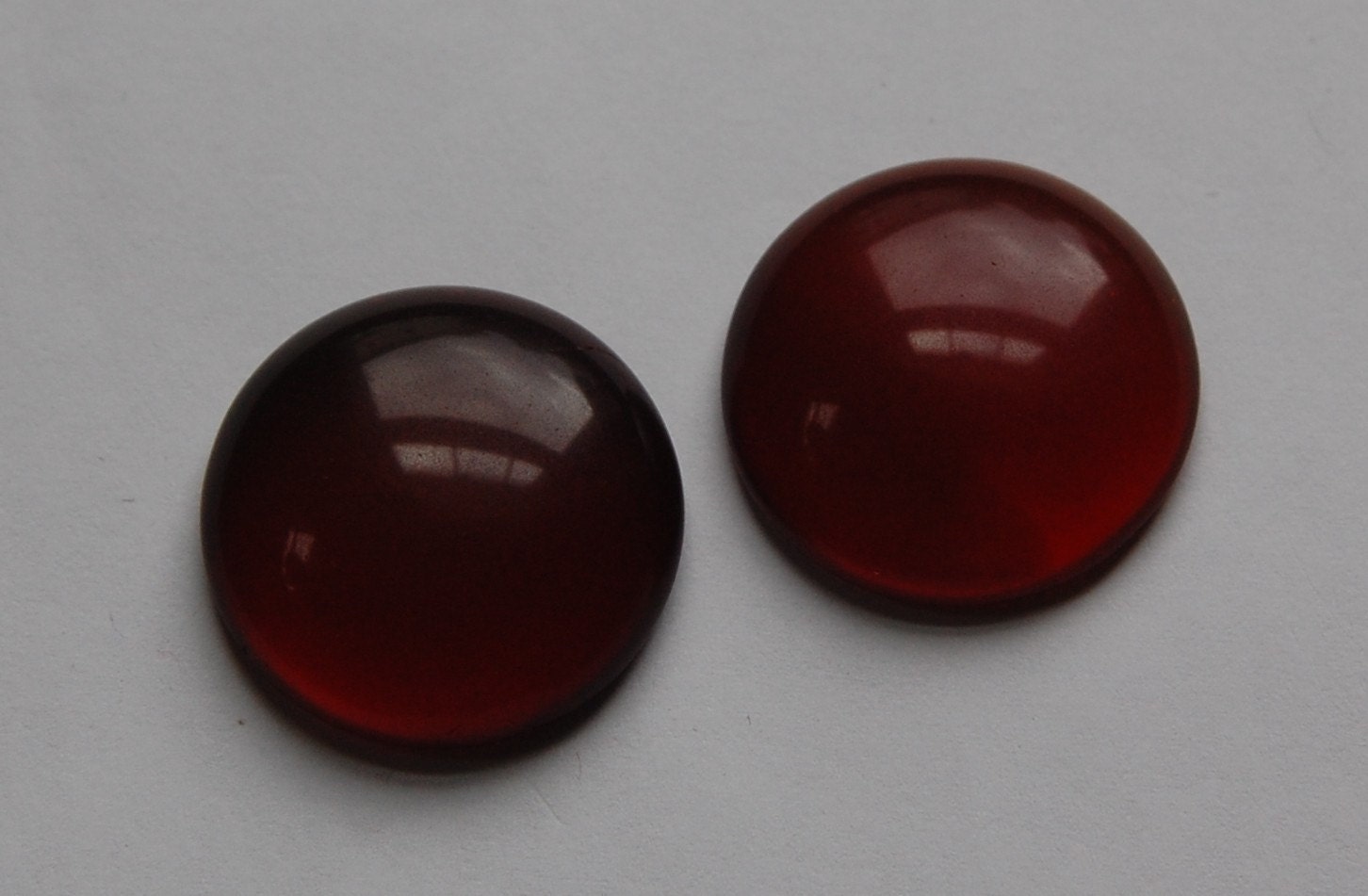 Vintage Red Glass Cabochon 25mm Japan (2) cab708A
