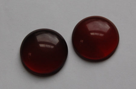 Vintage Red Glass Cabochon 25mm Japan (2) cab708A