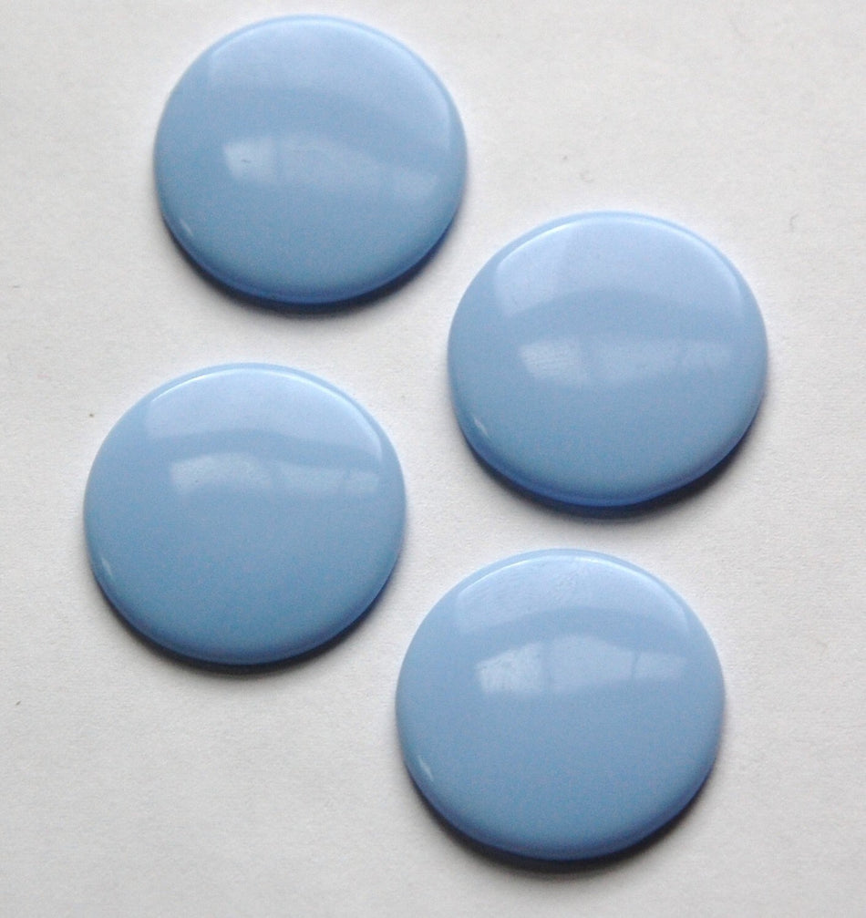 Vintage Blue German Glass Cabochons 27mm cab722A