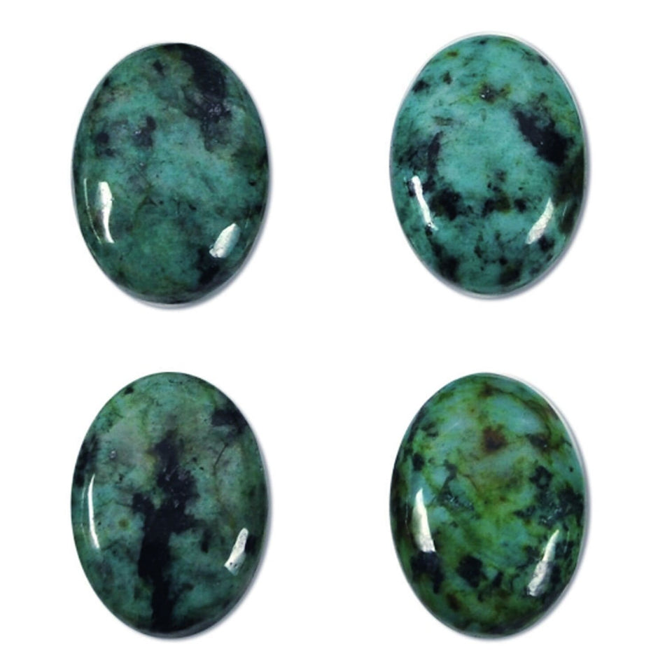 Dakota Stones African Turquoise 18x13mm Oval Cabochon Gemstones. CAB-ATQ18X13OV