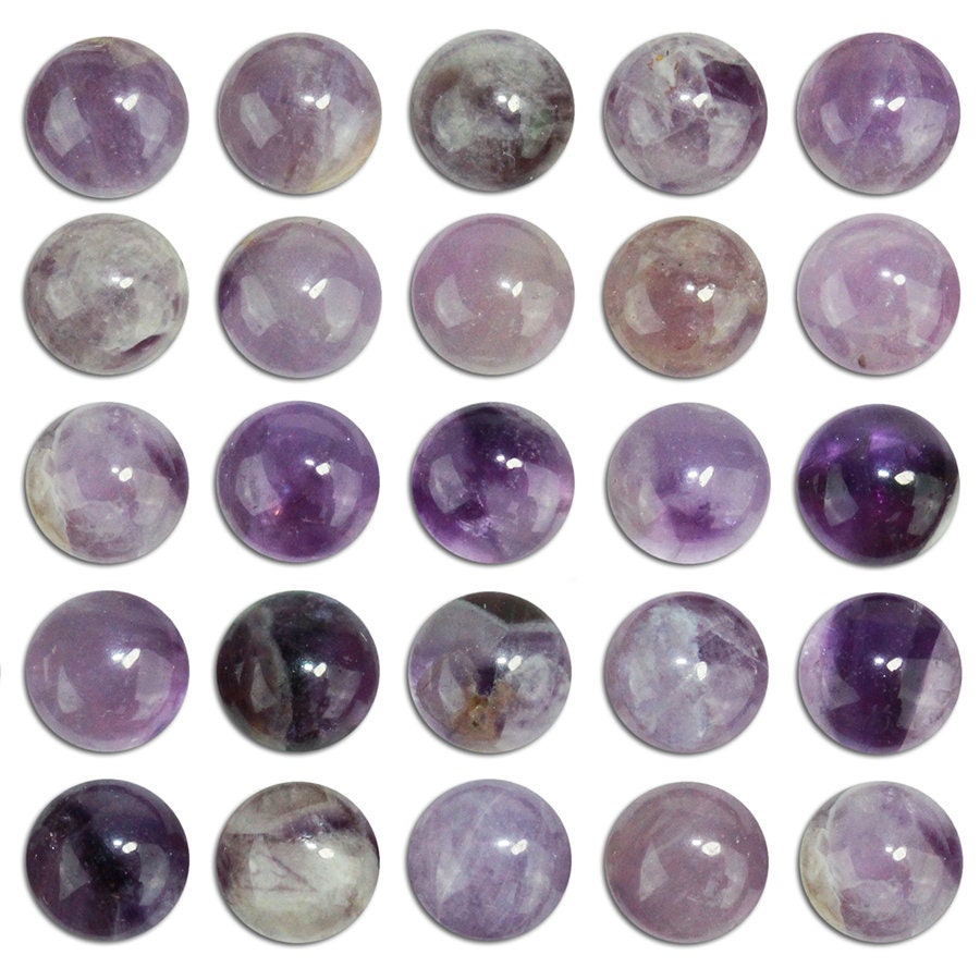 Dakota Stones Dog Teeth Amethyst 6mm Cabochon Gemstones. CAB-DTA6DC
