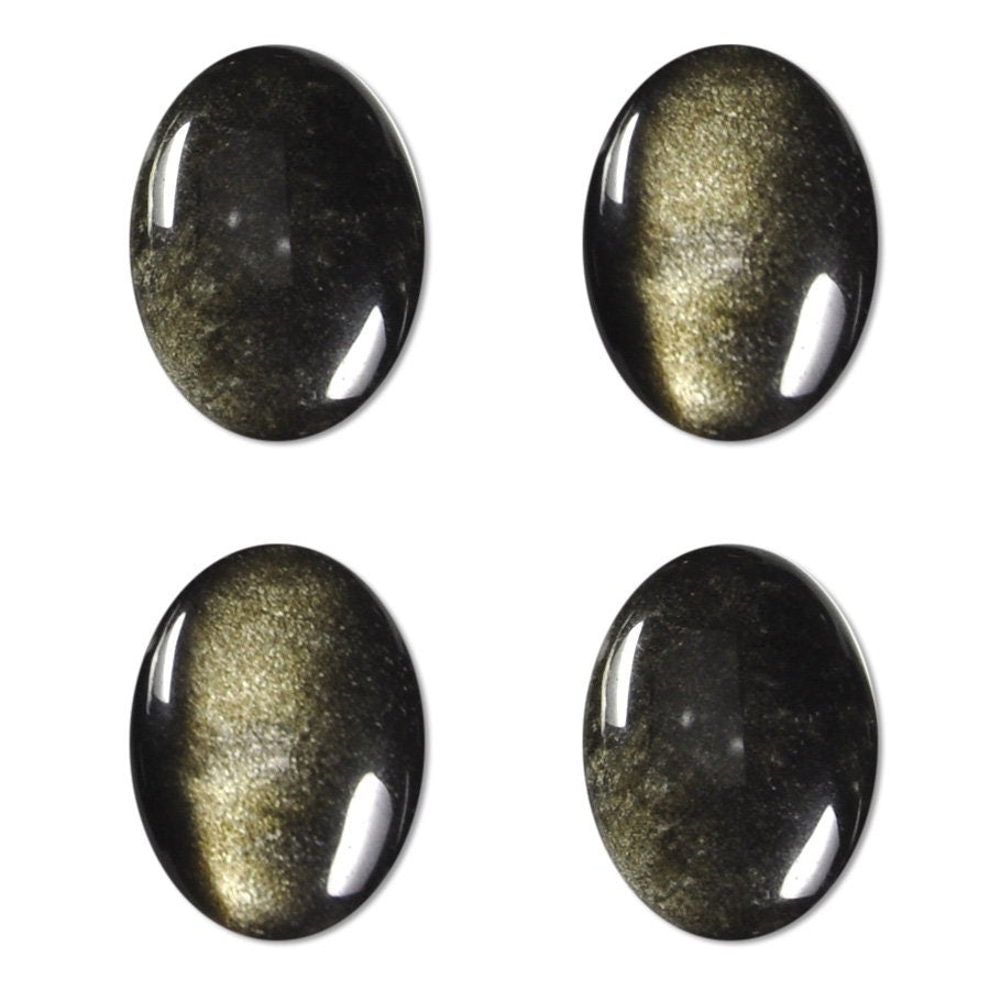 Dakota Stones Golden Obsidian 18X13mm Oval Cabochon Gemstone CAB-GOB18x13OV