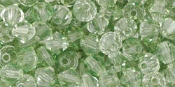 Czech Faceted Luster Green Crystal Bicone Glass Beads 4mm (50) CZH-00041S