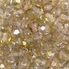 Czech Faceted Twilight Light Amethyst Firepolish Glass Beads 4mm (50)