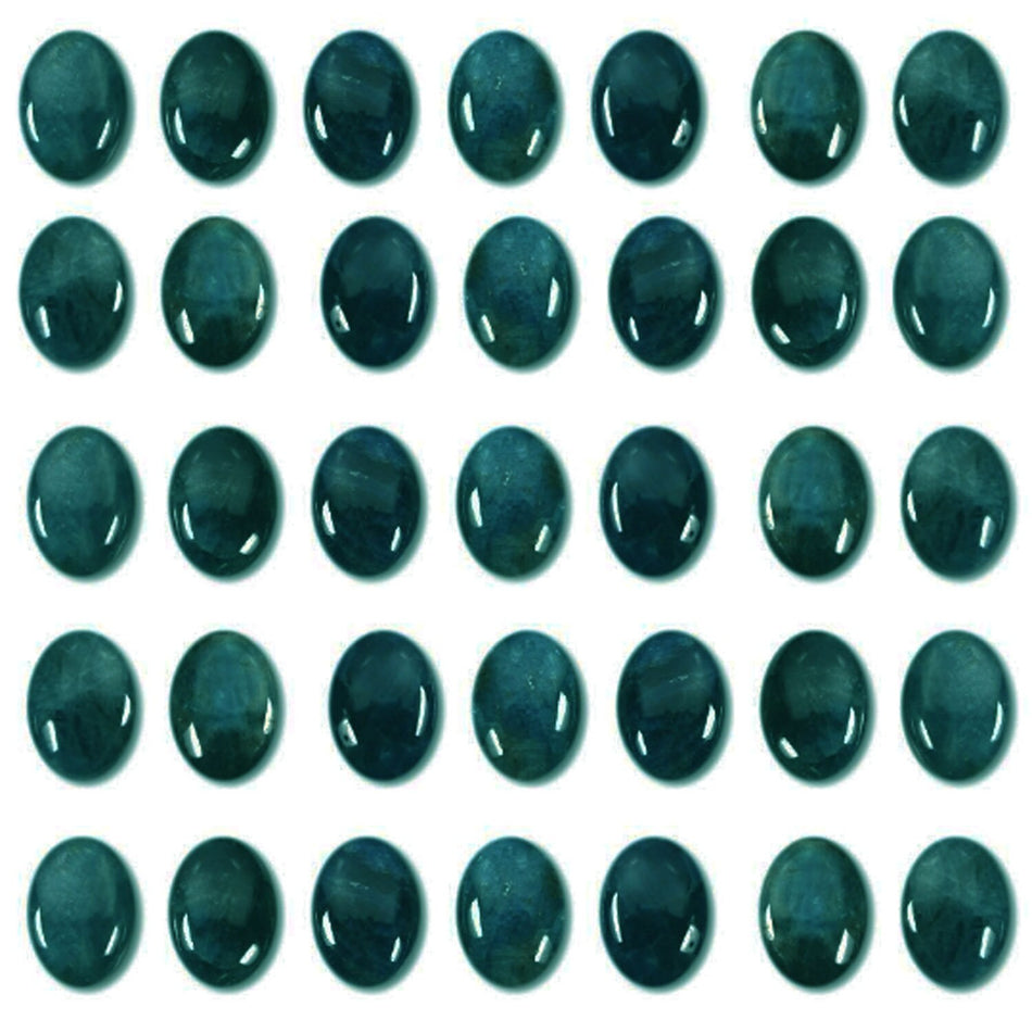 Dakota Stones Blue Apatite 14X10mm Oval Cabochon Gemstones. CAB-BAP14X10OV