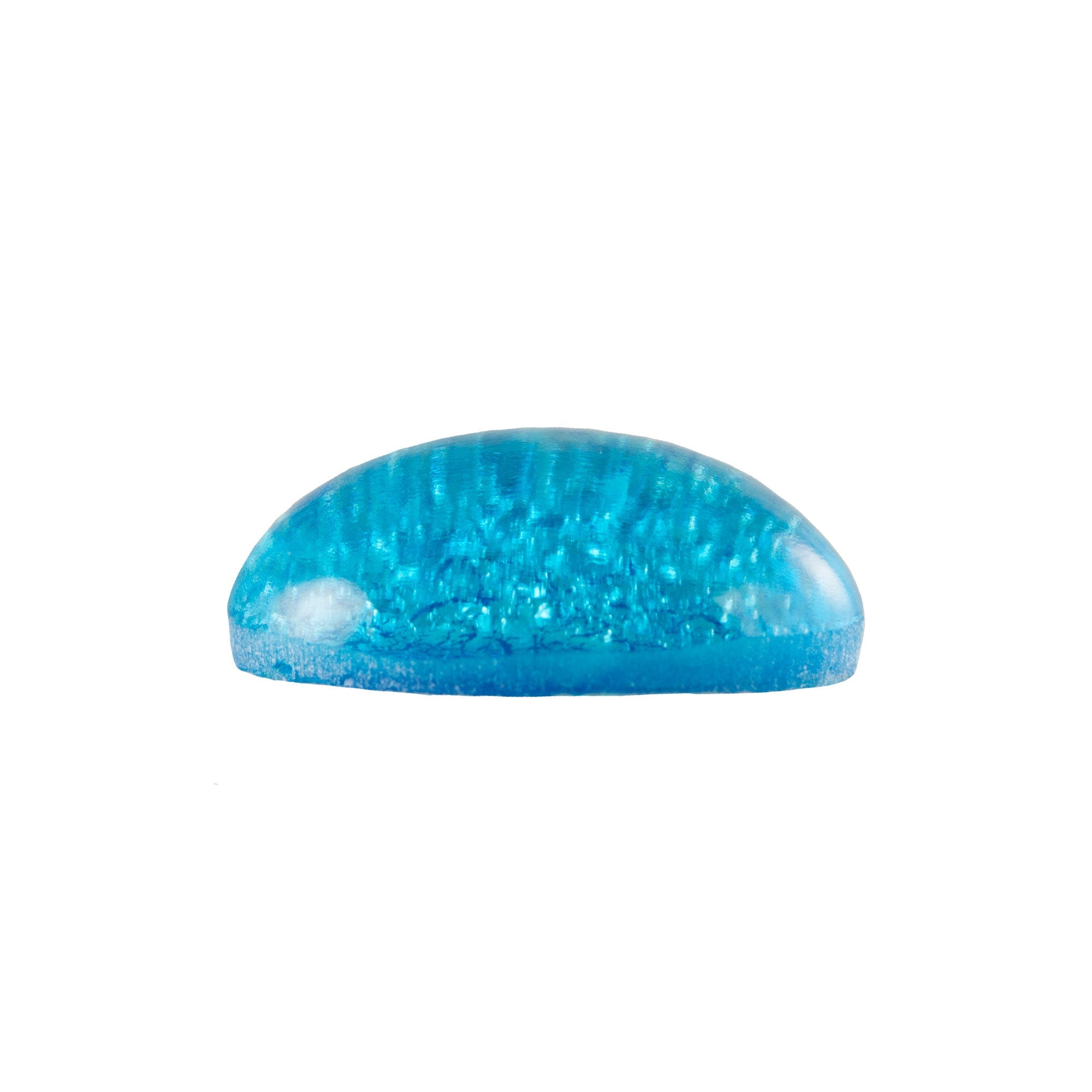 18x13mm Aqua Blue Opal Glass Oval Cabochon (2)