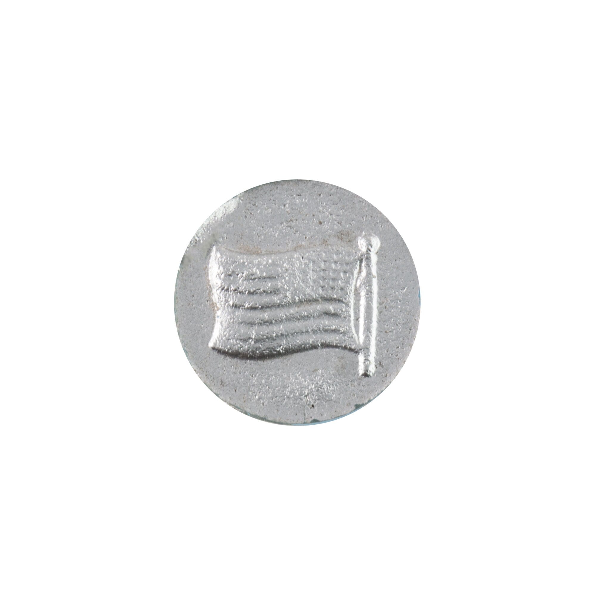 11mm American Flag Blue Glass Round Intaglio (2)