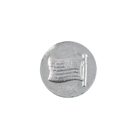 11mm American Flag Blue Glass Round Intaglio (2)