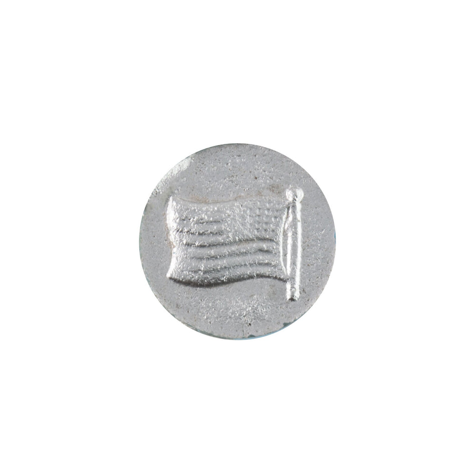 11mm American Flag Blue Glass Round Intaglio (2)