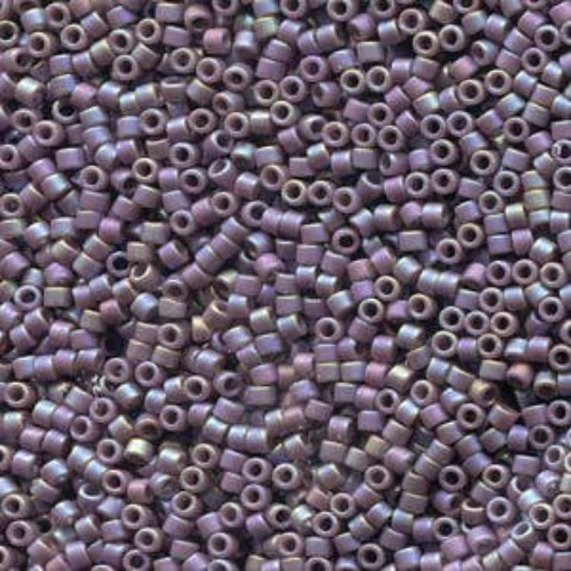 11/0 MIYUKI DELICA Frosted Opaque Glazed Rainbow Grape Seed Bead (8g)