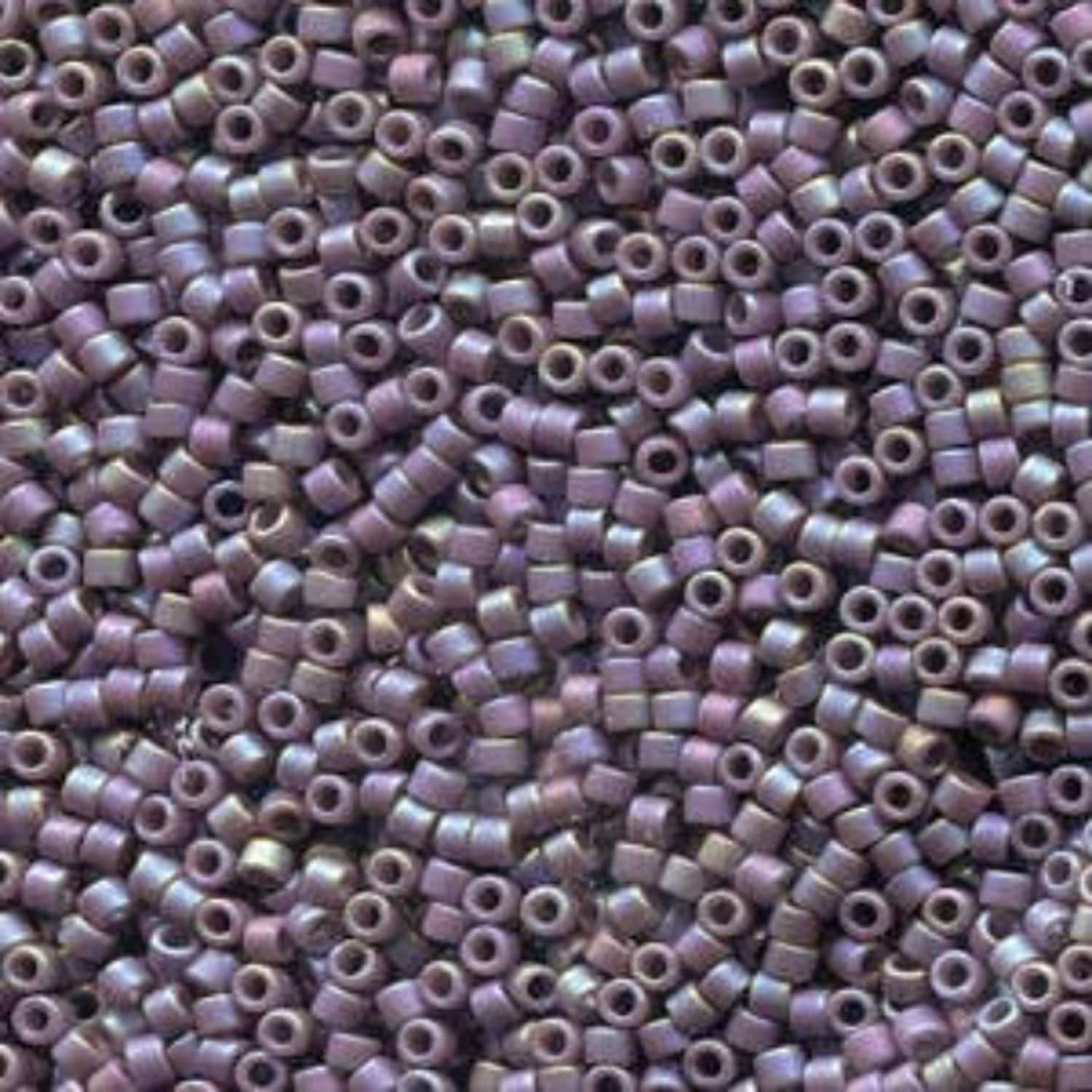 11/0 MIYUKI DELICA Frosted Opaque Glazed Rainbow Grape Seed Bead (8g)