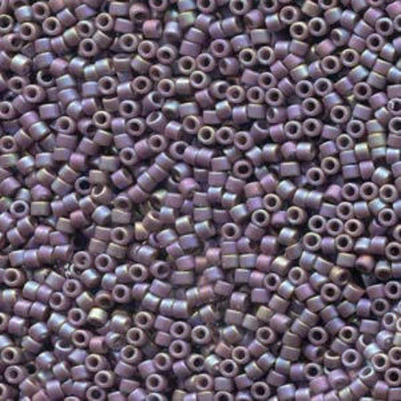 11/0 MIYUKI DELICA Frosted Opaque Glazed Rainbow Grape Seed Bead (8g)