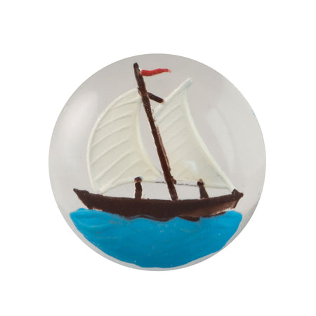 18mm Sailboat Glass Round Intaglio (1)