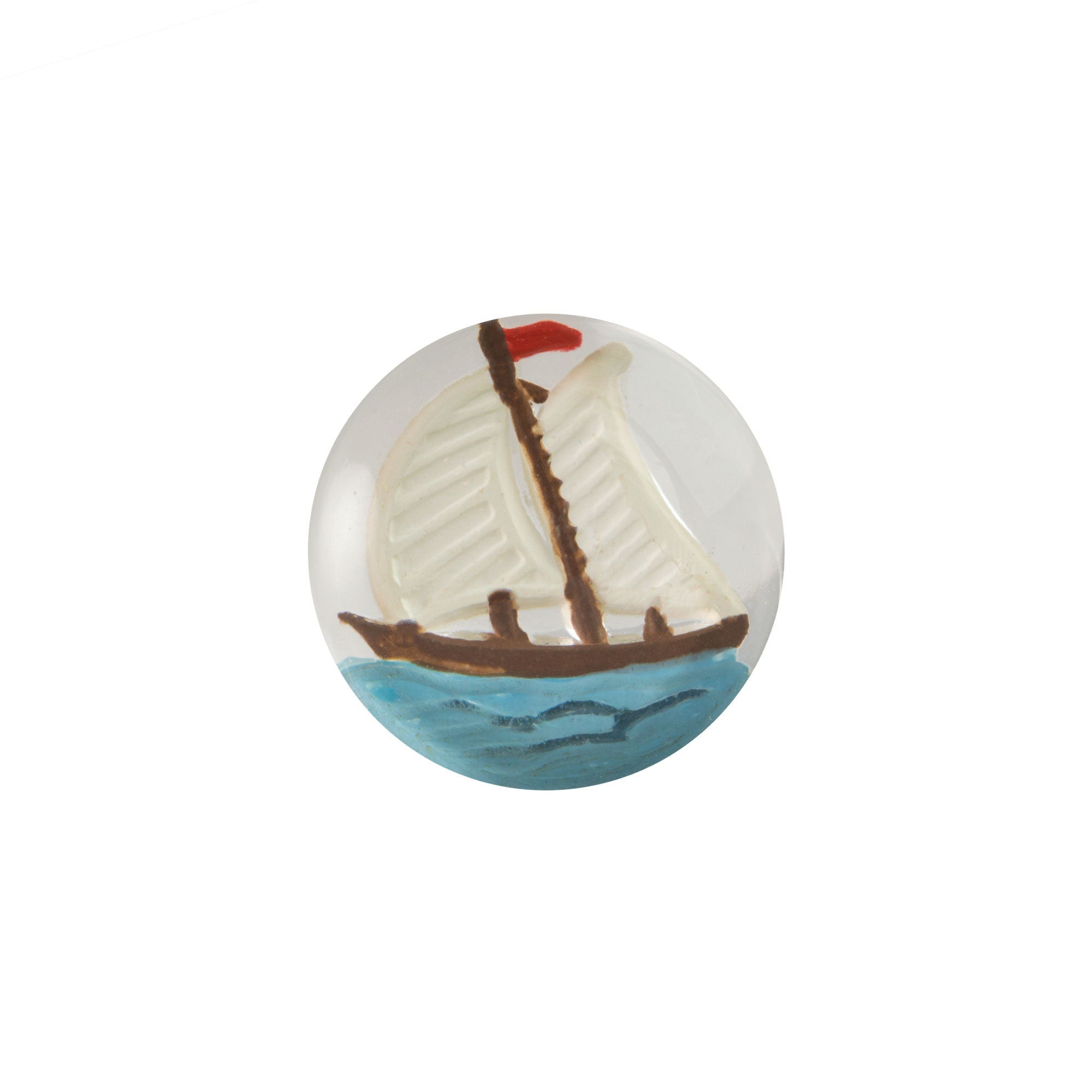 13mm Sailboat Glass Round Intaglios (2)