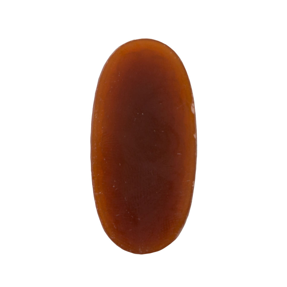 40x20mm Carnelian Etched Glass Oval Cabochon (1)