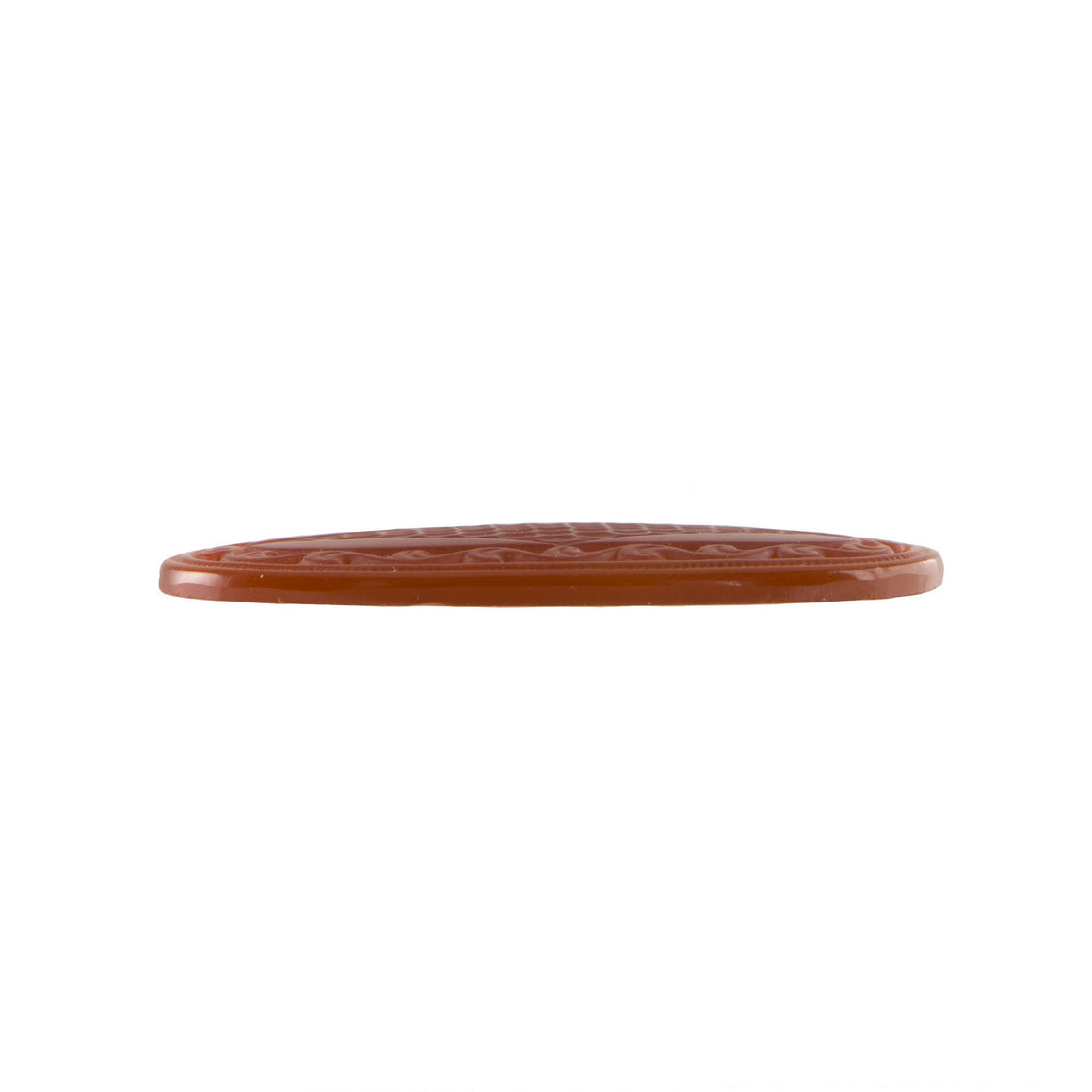 40x20mm Carnelian Etched Glass Oval Cabochon (1)
