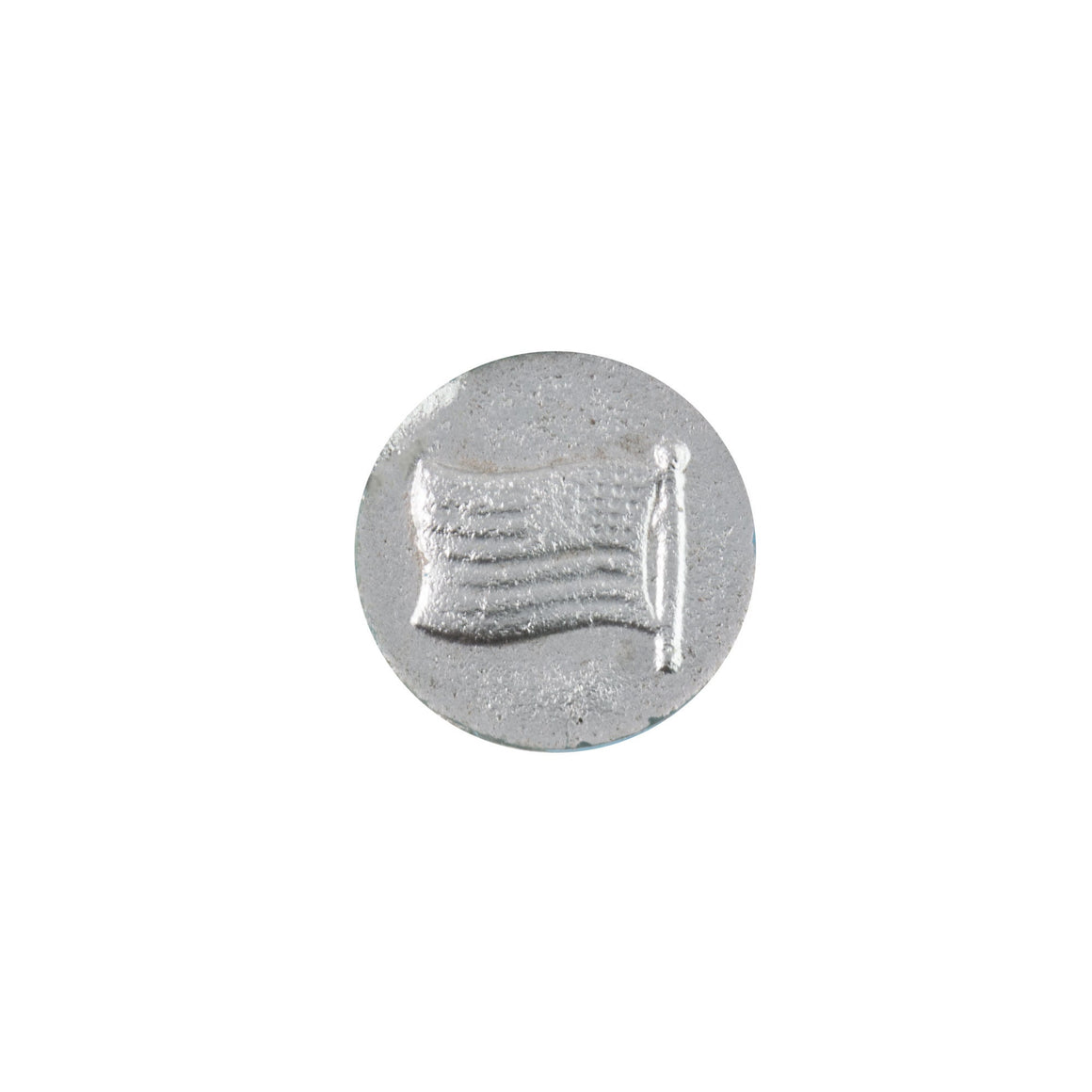 9mm American Flag Blue Glass Round Intaglio (2)