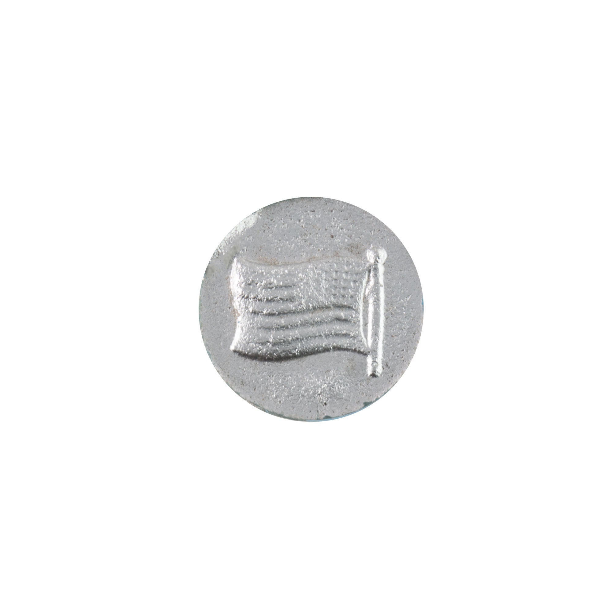 9mm American Flag Blue Glass Round Intaglio (2)