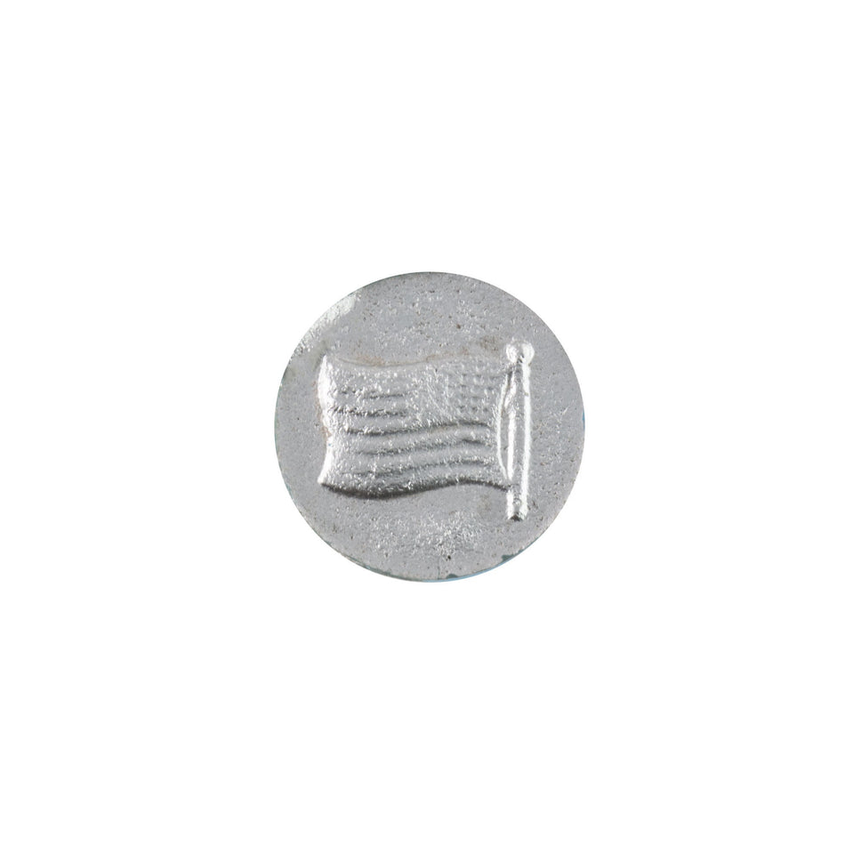 9mm American Flag Blue Glass Round Intaglio (2)