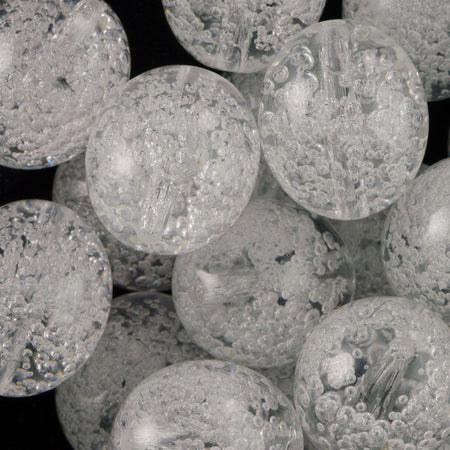 20x17mm Crystal Acrylic Oval Beads with Bubbles (4)