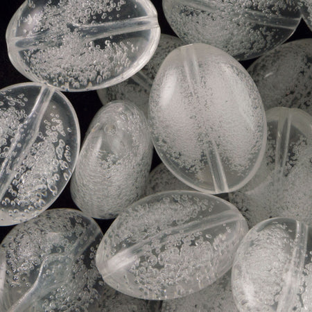 23x17mm Crystal Acrylic Fancy Oval Beads with Bubbles (4)