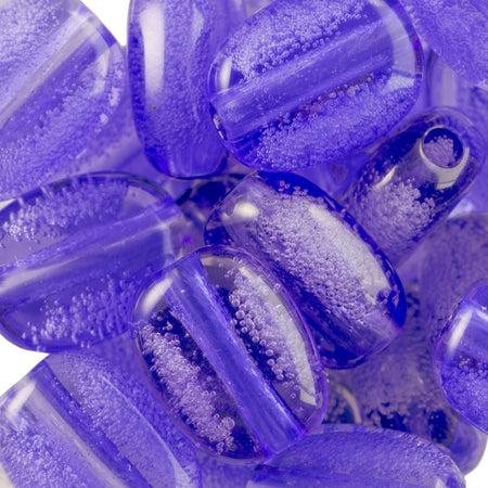 13x10mm Lilac Acrylic Flat Barrel Beads with Bubbles (8)