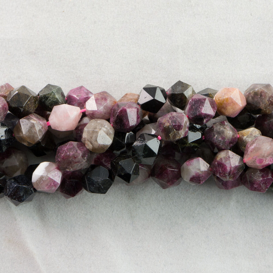 Dakota Stones Tourmaline 6mm Star Cut Faceted  Gemstones 15-16" Strand TML6RD-SC