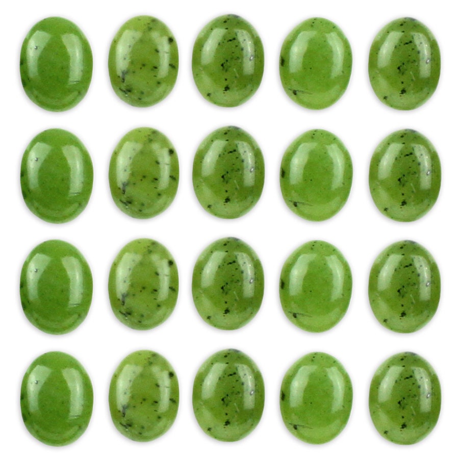 Dakota Stones Jade 8x6mm Oval Cabochon Gemstones. (1) CAB-JAD8x6OV