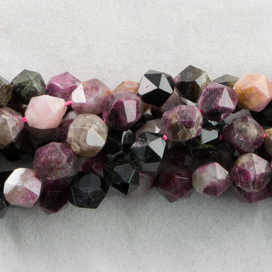 Dakota Stones Tourmaline 8mm Star Cut Faceted  Gemstones 15-16" Strand TML8RD-SC