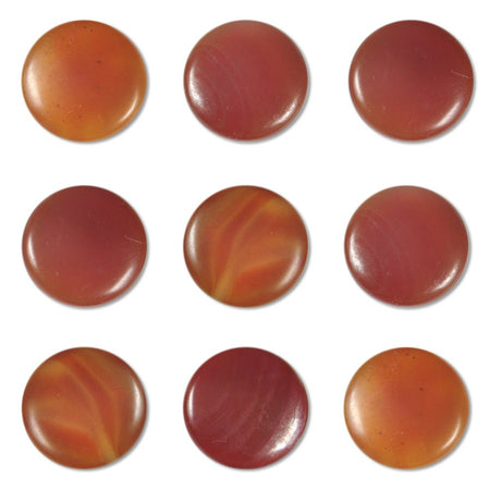 Dakota Stones Matte Carnelian 25mm Round Cabochon Gemstones CAB-MCR25DC