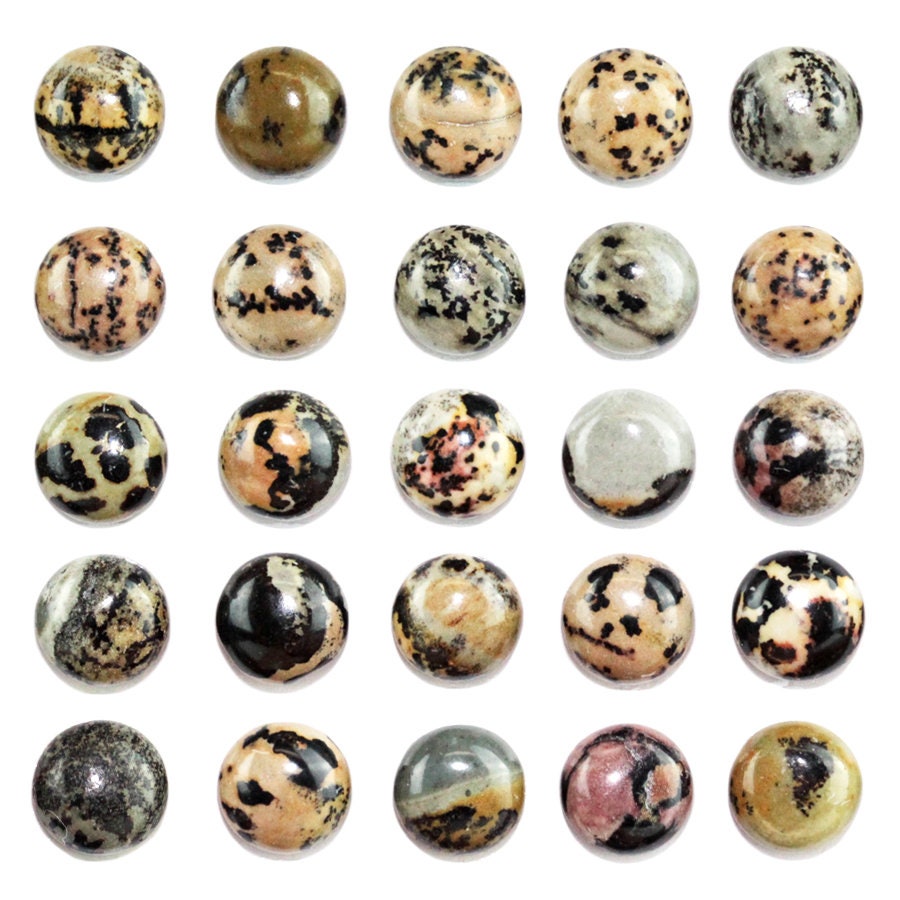 Dakota Stones Artistic Stone 6mm Round Cabochon Gemstones CAB-ART6DC