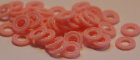 Vintage Pink Plastic Ring Beads bds002E