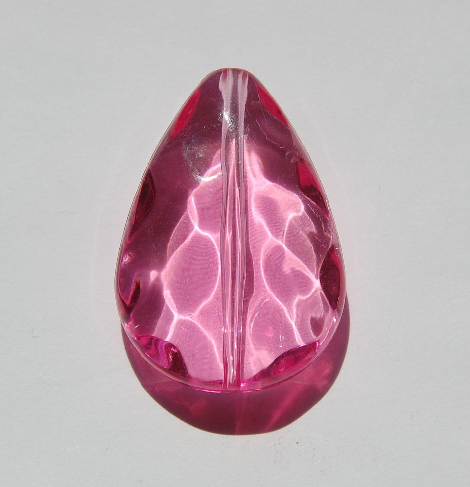 Vintage Water Colors Pink Pendant Focal Bead Germany pnd061C
